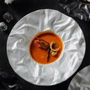 Axyaa Deep Plate: Creative Western & Japanese Ceramic Tableware for Artistic Hotel Dining