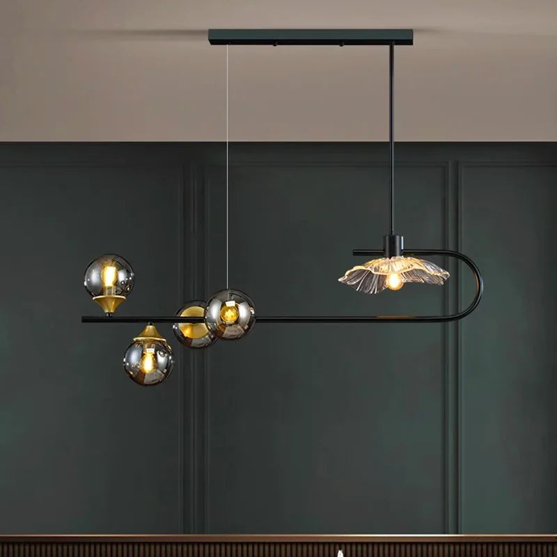 Axyaa Ceiling Chandelier: Stylish Pendant Light Fixture for Dining & Living Room Lighting