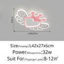 Axyaa Butterfly LED Ceiling Lamp for Romantic Home Lighting Decor