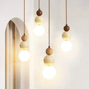 Axyaa Cream Style LED Pendant Lamp for Bedroom, Bedside, and More