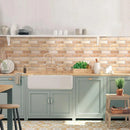 Axyaa Faux Brick Wall Panel Tile Sticker - Waterproof Peel and Stick Backsplash