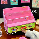 Axyaa 3-layer Makeup Storage Organizer for Dressing Table: Cute, Kawaii, and Functional