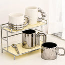 Axya Luxury Nordic Silver Ceramic Coffee Mug for Home Decor and Gifting