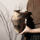 Axyaa Coarse Pottery Vase: New Chinese Wabi Sabi Style Rustic Decor for Home & Living Room