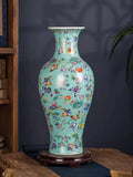Axyaa Pink Ceramic Vase: Minimalist Chinese Decor for Home, Living Room & TV Cabinet