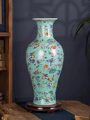 Axyaa Pink Ceramic Vase: Minimalist Chinese Decor for Home, Living Room & TV Cabinet