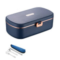 Axyaa Electric Heated Lunch Box Warmer Set - Stainless Steel Food Warmer