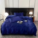 Axyaa Ice Silk Quilt Cover & Pillowcase Set - Summer Smoothness, Naked Sleep Quality