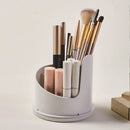 Axyaa Rotating Makeup Brush Holder with Lid and Organizer Box