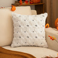 Axyaa Halloween Plush Ghost Pillowcase - White Orange for Festive Home Decor