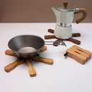 Axyaa Walnut Insulated Pot Cushion Set - Creative Kitchen Mat for Plates, Bowls