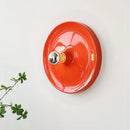 Axyaa Metallic Silver Ripple Saucer Wall Lamp for Living Room Hallway