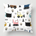 Axyaa White Plush Cushion Cover for Sofa Bedroom Living Room Decor