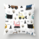 Axyaa White Short Plush Decorative Pillowcase for Sofa Bedroom Living Room