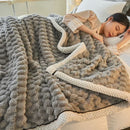 Axyaa Coral Velvet Sofa Blanket Farley