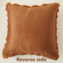 Axyaa Soft Fur Tortoise Pillowcase 45*45cm Plush Cushion Cover Cozy Decor Case