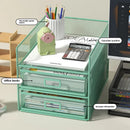 Axyaa File Tray Rack Organizer - Desktop Paper Sorter & Mail Stand