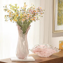 Pink Glass Vase by Axyaa for Elegant Living Room Flower Arrangement