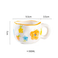 Axyaa Ceramic Mug: Irregular Pattern Coffee Cup for Creative Gifts