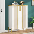 Axyaa 6-Tier Wooden Shoe Storage Cabinet with Adjustable Shelves
