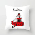 Axyaa Red Cartoon Cushion Cover 45x45cm - Modern Leisure Home Decor Pillow