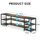 Axyaa 78" TV Stand for TVs up to 85", 3-Tier Media Console Table