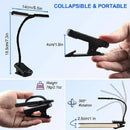Axyaa Clip-On Book Light: 3 Colors, 8 Brightness, USB Rechargeable, Portable LED Reading Lamp