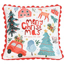 Axyaa Holiday Dutch Velvet Letter Print Pillowcase - Cojines Sofa Throw Pillow Cover
