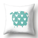 Axyaa Geometric Animal Series Pillowcase: Stylish Sofa Chair Seat Cover for Home Decor