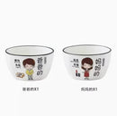 Axyaa Ceramic Parent Child Bowl Set
