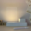Axyaa Luminous Led Night Lights Acrylic Message Board Calendar Desktop Memo Prompt