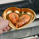 Axyaa Heart Shape Stainless Steel Food Storage Organizer Bowl
