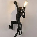 Axyaa Monkey Pendant Lamp: Hemp Rope Creative Wall Sconce Light