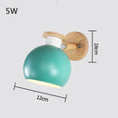 Axyaa Macaron Sconce: Colorful LED Adjustable Wall Light for Bedroom, Living Room, Foyer