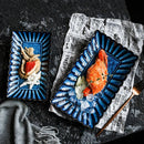 Axyaa Retro Chrysanthemum Ceramic Tableware Set, Decorative & Versatile