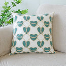 Axyaa Wild Floral Plant Embroidery Pillow Cover, 45x45cm, Country Style