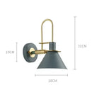 Axyaa Industrial Iron Wall Lamp for Living Room Bedroom, Nordic Bedside Light