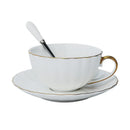 Axyaa Orange Pumpkin Mug & Black tea Cup Set, Bone Ceramic Drinkware Gift