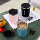 Axyaa Stainless Steel Insulated Coffee Mug with Lid, 300ml Vacuum Cup