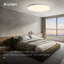 Axyaa Smart LED Ceiling Lamp: Remote Dimmable Ultra-thin 24W 36W for Living Bedroom