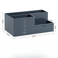 Axyaa Desktop Stationery Organizer - Plastic Compartments for Pens, Notebooks, and Office Supplies