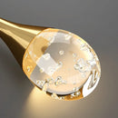 Axyaa Crystal Chandelier: Modern Deluxe Bubble Lamp for Living Room, Dining Room, Bedroom, Stairwell