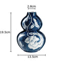 Axyaa Blue White Porcelain Vase Floral Table Decoration Aesthetic Room Decor