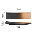 Axyaa Leaf Sashimi Board | Japanese Ceramic Boat Sushi Board for Elegant Table Setting