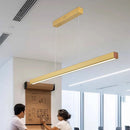 Axyaa LED Dining Pendant Light: Modern Strip Design for Home Office Kitchen Bar Decor
