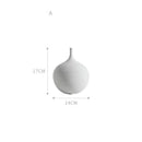 Axyaa Modern Minimalist Ceramic Vase Black White Handmade Art Decoration Living Room