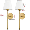Axyaa Modern Nordic Wall Sconce with Cloth Cover for Bathroom Mirror Bedroom