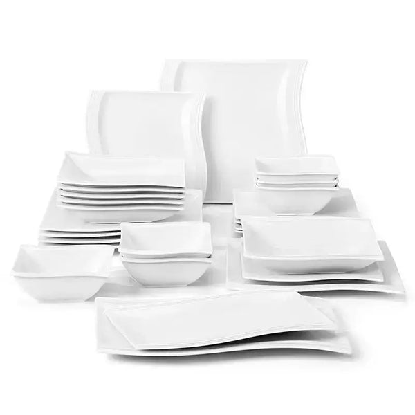 Axya Flora Porcelain Dinner Set - 26 Pieces, Service for 6
