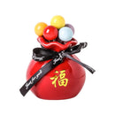 Axyaa Ceramic Stainless Steel Fruit Fork Set with Cute Fruit Sign Storage Jar.