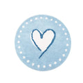 Pink Love Plush Carpet by Axyaa: Cute Minimalist Bedroom Rug for a Cozy Living Space